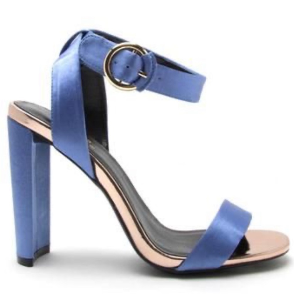 Blue Ankle Strap Sandal Qupid Elsi-04